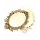 Βιβλίο Ευχών Vintage Κορνιζα Σε Χρυσό Plexiglass Και Ξύλο 30cm 15φύλλα ( 30 Σελίδες) + Διακοσμητικό Όνομα + Κάνε Μια Ευχή