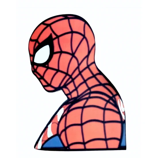 Ξύλινο επιτοίχιο φωτιστικό Spiderman