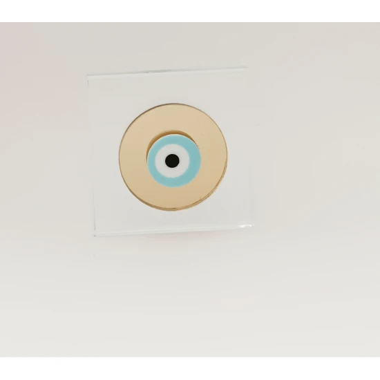 Γούρι με γυάλινη επιφάνεια και Plexiglass 6cm