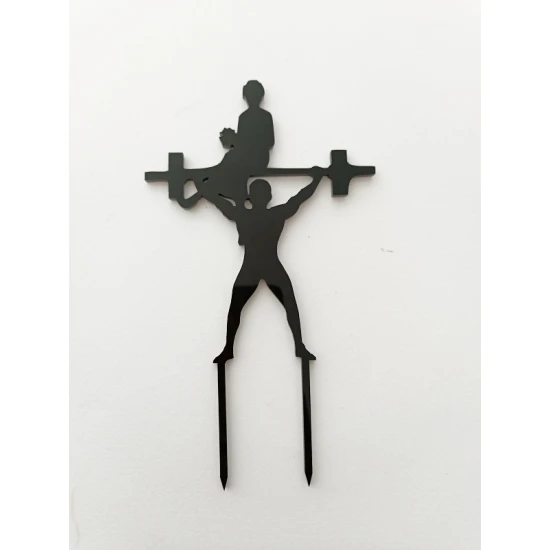 Cake Topper Plexiglass Bάρη 15cm