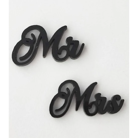 Plexiglass διακοσμητικό Mr - Mrs