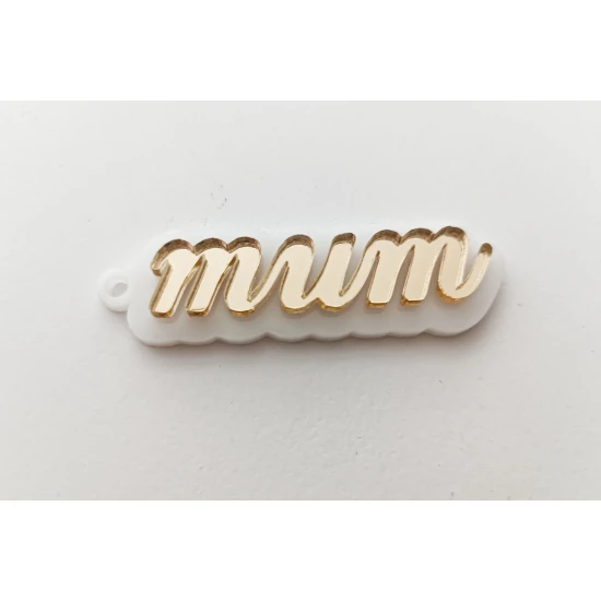 Μπρελόκ plexiglass  mum 8cm