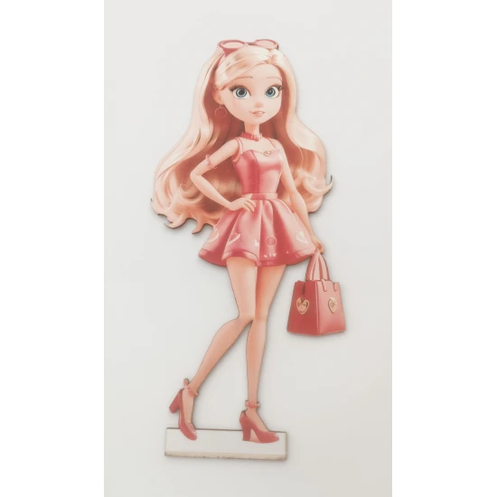 Ξύλινο Διακοσμητικό Barbie #14