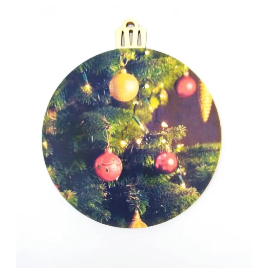 Ξύλινο Έγχρωμο διακοσμητικό στοιχείο Christmas #3