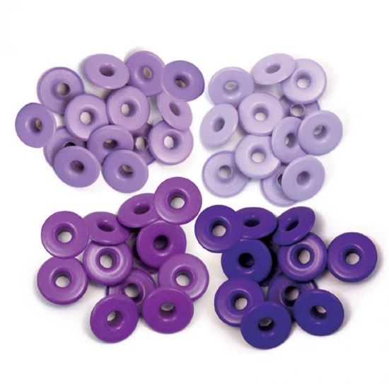 We R Memory Keepers Wide eyelets Purple 40τεμ