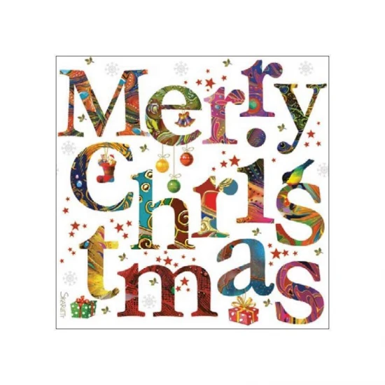 Χαρτοπετσέτα decoupage 33X33 merry christmas