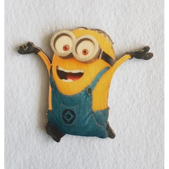 Minion #3 εκτύπωση σε ξύλο