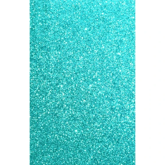Αφρώδες φύλλο με glitter 30cm x 20cm  1mm - Τιρκουάζ