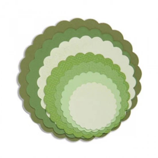 Sizzix Framelits Die Set - Circles, Scallop - 8τεμ