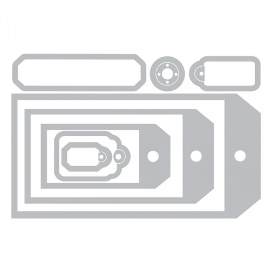 Sizzix Framelits Die Set - Tag Collection - 8τεμ 
