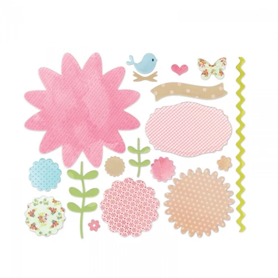 Sizzix Thinlits Die Set - Secret Garden - 18τεμ- Sizzix