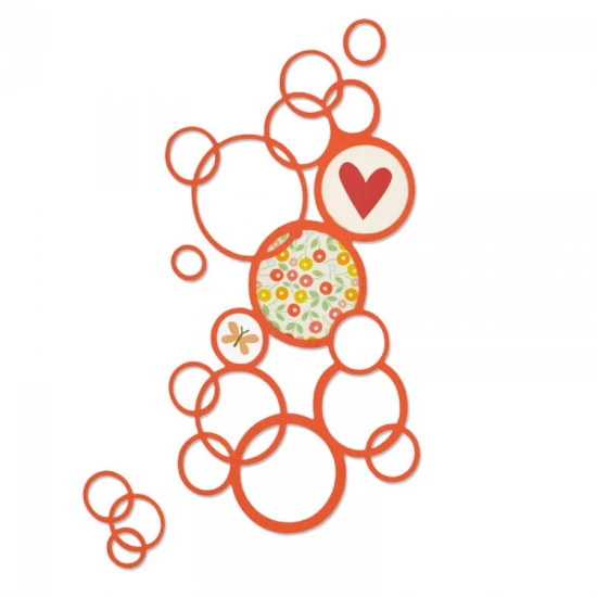 Thinlits Die Bright Bubbles  - Sizzix