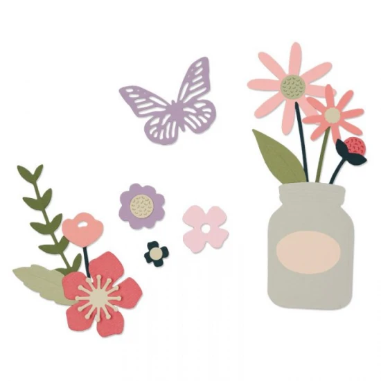 Thinlits Die Set 17τεμ Garden Florals- Sizzix