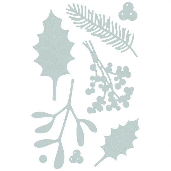Sizzix Thinlits Die Set 8τεμ - Winter Foliage