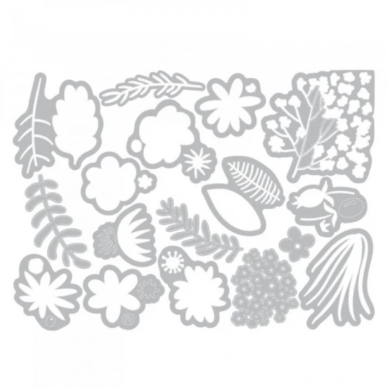 Thinlits Funky Floral 15 τεμ- Sizzix