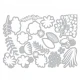 Thinlits Funky Floral 15 τεμ- Sizzix