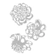  Sizzix Thinlits Die Set Cutout Blossoms by Tim Holtz 3τεμ