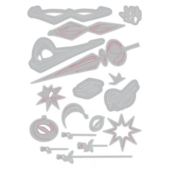 Sizzix Thinlits Die Set 17PK Hanging Ornaments, Colorize™ by Tim Holtz