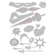 Sizzix Thinlits Die Set 17PK Hanging Ornaments, Colorize™ by Tim Holtz