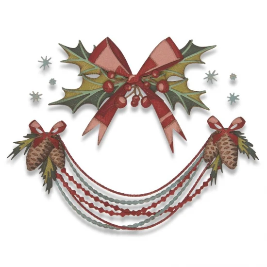 Thinlits Die Sizzix Set 10PK Deck the Halls, Colorize by Tim Holtz