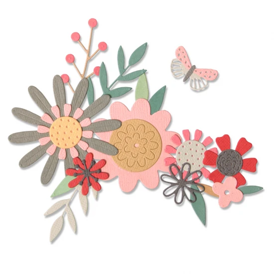 Sizzix Thinlits Die Set 17PK Bold Flora by Sophie Guilar