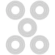 Sizzix Thinlits Die Set 25PK Stacked Tiles Circles by Tim Holtz