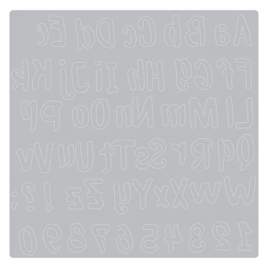 Thinlits Die Bold Brush Alphabet by Sophie Guilar