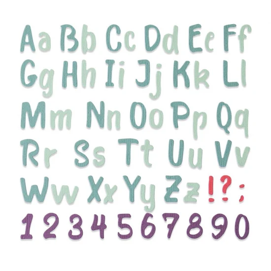 Thinlits Die Bold Brush Alphabet by Sophie Guilar