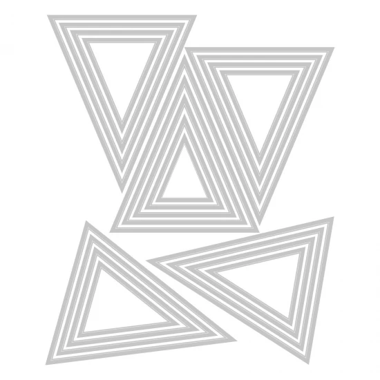 Sizzix Thinlits Die Set 25PK Stacked Tiles Triangles by Tim Holtz