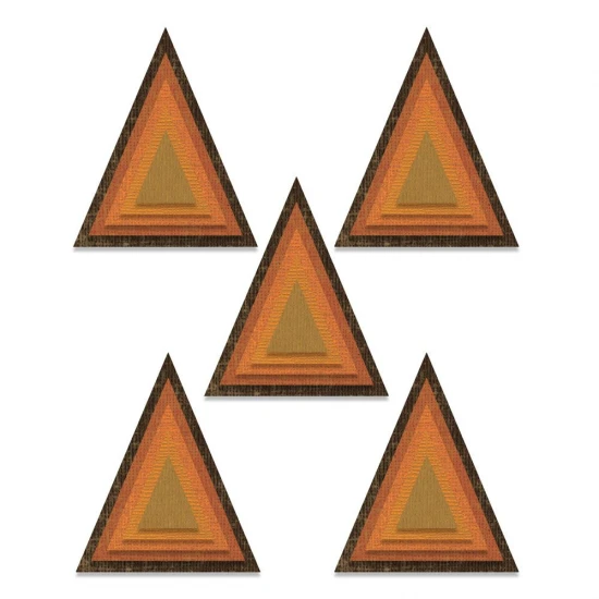Sizzix Thinlits Die Set 25PK Stacked Tiles Triangles by Tim Holtz