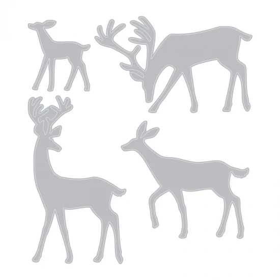 Thinlits Die Set 4PK Darling Deer by Tim Holtz