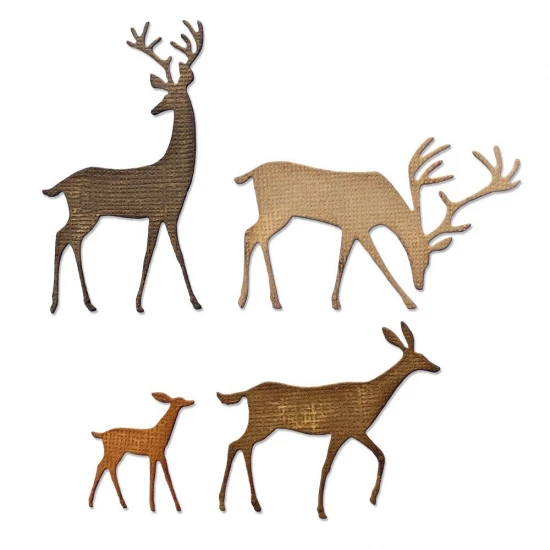 Thinlits Die Set 4PK Darling Deer by Tim Holtz