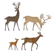 Thinlits Die Set 4PK Darling Deer by Tim Holtz