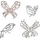 Sizzix Thinlits Set 4PK Flight of Fancy by Pete Hughes