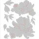 Sizzix Thinlits die set Brushstroke flowers