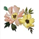 Sizzix Thinlits die set Brushstroke flowers