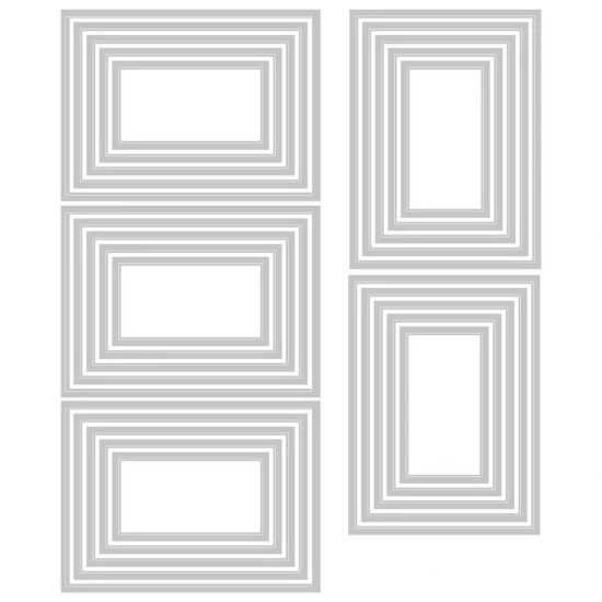 Sizzix Thinlits die set Stacked tiles