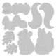 Sizzix Thinlits Die Set Harvest Squirrels