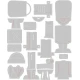 Sizzix Thinlits Die Set 19PK Harvey Colorize by Tim Holtz
