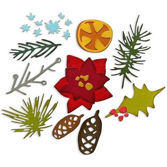 Sizzix Thinlits Die Set Modern Festive 14pcs