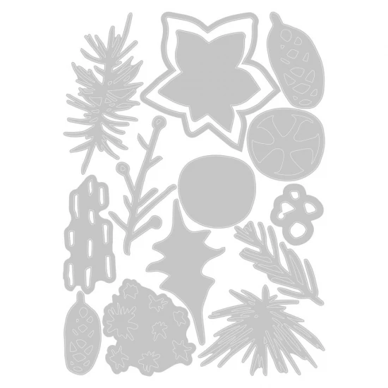 Sizzix Thinlits Die Set Modern Festive 14pcs
