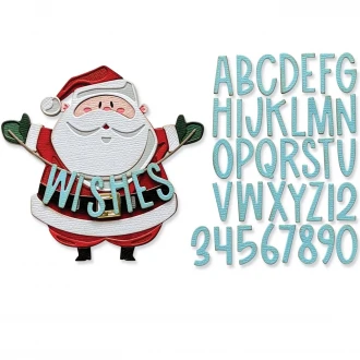 Sizzix • Thinlits Die Set Santa Greetings Colorize