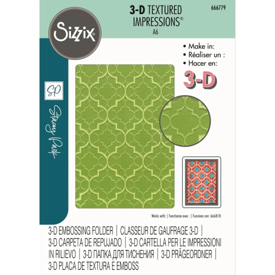 Sizzix • 3D Textured Impressions Embossing Folder Textures from Afar