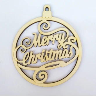 Ξύλινο διακοσμητικό Merry Christmas #1