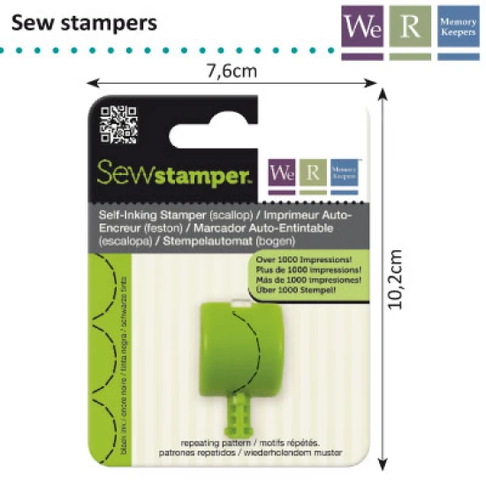 D Sew stamper scallop stitch head