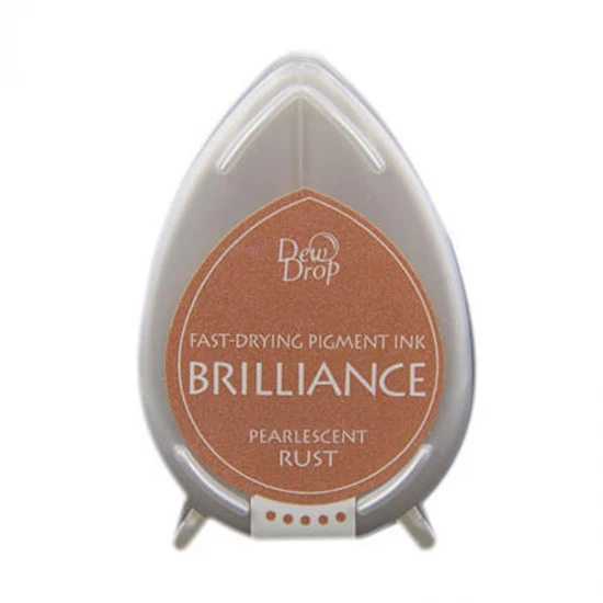 Μελάνι Για Σφραγιδες Tsukineko • Brilliance dew drop ink pad pearl Rust