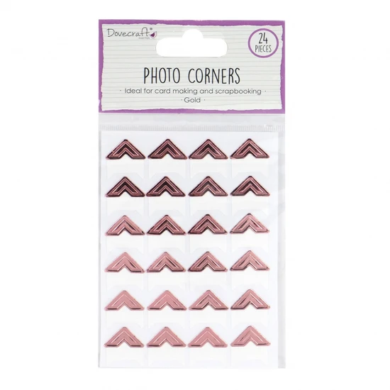 Photo Corners - Rose Gold 24 τεμ