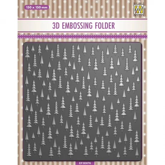 Nellie's Choice • 3D Embossing Folder Christmas Trees