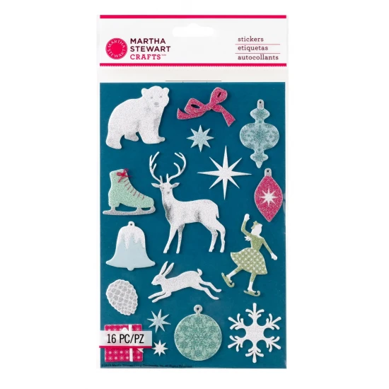Αυτοκολλητα Martha Stewart • Glittered icon stickers