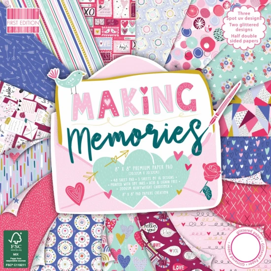 Σετ Χαρτόνια Χειροτεχνίας Making Memories 20cm X 20cm 48φ 200γρ